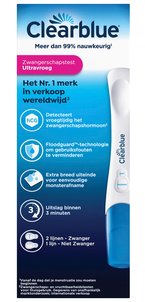 Clearblue Zwangerschapstest Ultravroeg afbeelding