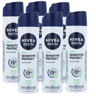 Nivea Men Sensitive Protect Deodorant Spray Voordeelverpakking 6x150ML