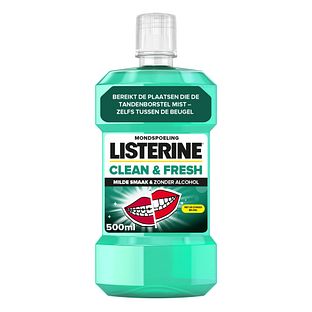 Listerine Clean & Fresh Mild & Zero Alcohol Mondspoeling 500ML