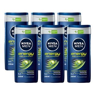Nivea Men Energy Shower Gel Voordeelverpakking 6x250ML
