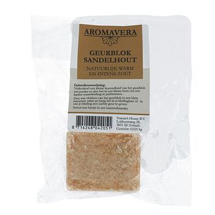 Aroma Vera Geurblok Sandelwood 25GR Aroma Vera Geurblok Sandelwood 25GR