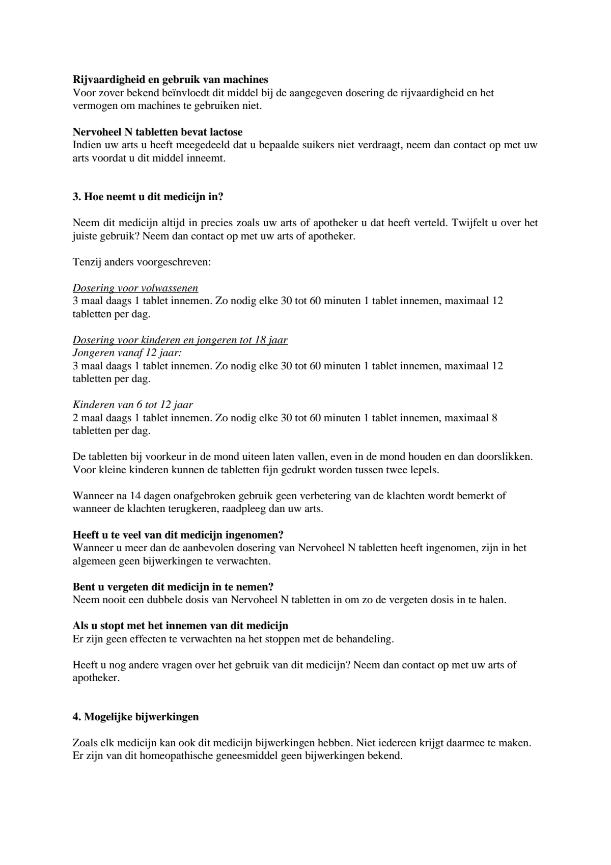 Nervoheel N Tabletten afbeelding van document #2, leaflet