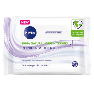 Nivea 3-in-1 Reinigingsdoekjes Gevoelige Huid 25ST