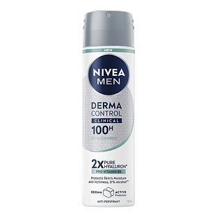 Nivea Men Derma Control Clinical 100H Ultra Comfort Anti-perspirant Spray 150ML