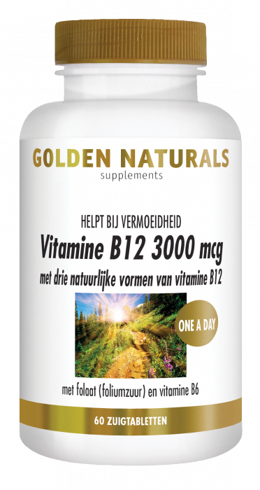 Golden Naturals B12 3000mcg Zuigtabletten 60ZTB