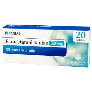 Sanias Paracetamol 500mg Tabletten 20TB Sanias Paracetamol 500mg Tabletten 20TB