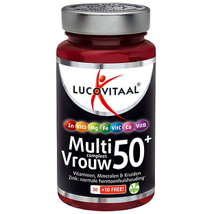 Lucovitaal Multi Compleet Vrouw 50+ Tabletten 40TB