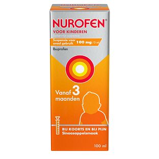 Nurofen Kinderen Suspensie Suikervrij Vanaf 3 Maanden 100ML Nurofen Kinderen Suspensie Suikervrij Vanaf 3 Maanden 100ML