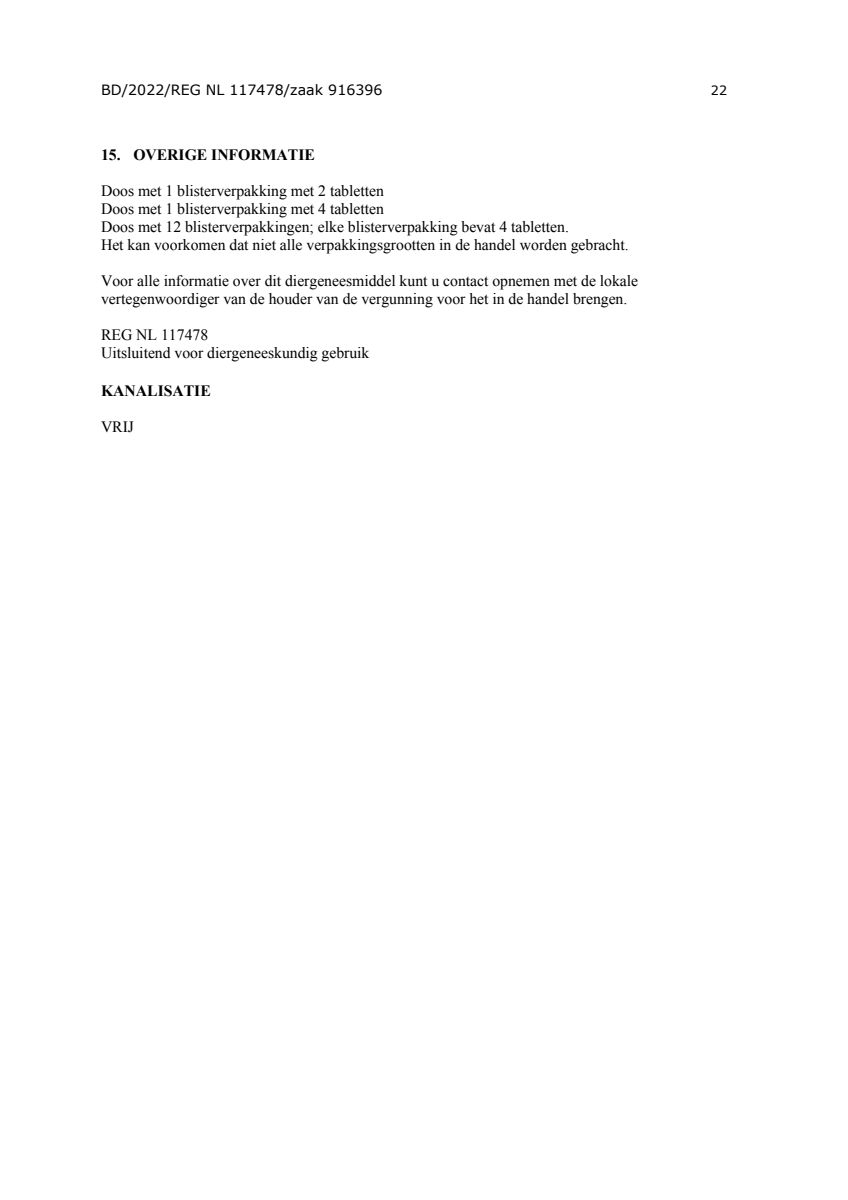 Milquestra Ontwormingsmiddel Honden 0.5 - 10KG afbeelding van document #22, leaflet