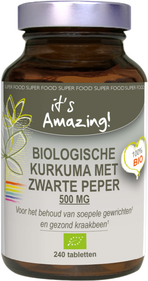 Its Amazing Kurkuma Zwarte Peper Tabletten 240TB