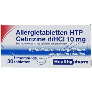 Healthypharm Allergietabletten HTP Cetirizine diHCI 10mg Tabletten 30ST