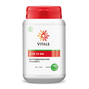 Vitals IJzer 25mg Capsules 100CP