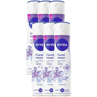 Nivea Floral Moon Orchid & Vanilla Scent Anti-transpirant Multiverpakking 6x150ML