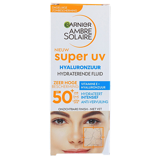 Garnier Ambre Solaire Super UV Hyaluronzuur Hydraterende Fluid SPF 50+ 40ML