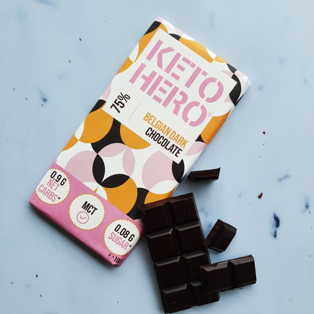 Keto Hero 75% Belgian Dark Chocolate afbeelding