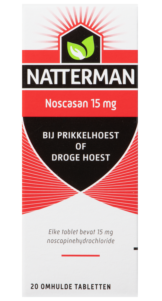 Natterman Noscasan 15 mg bij prikkelhoest of droge hoest Tabletten afbeelding 1