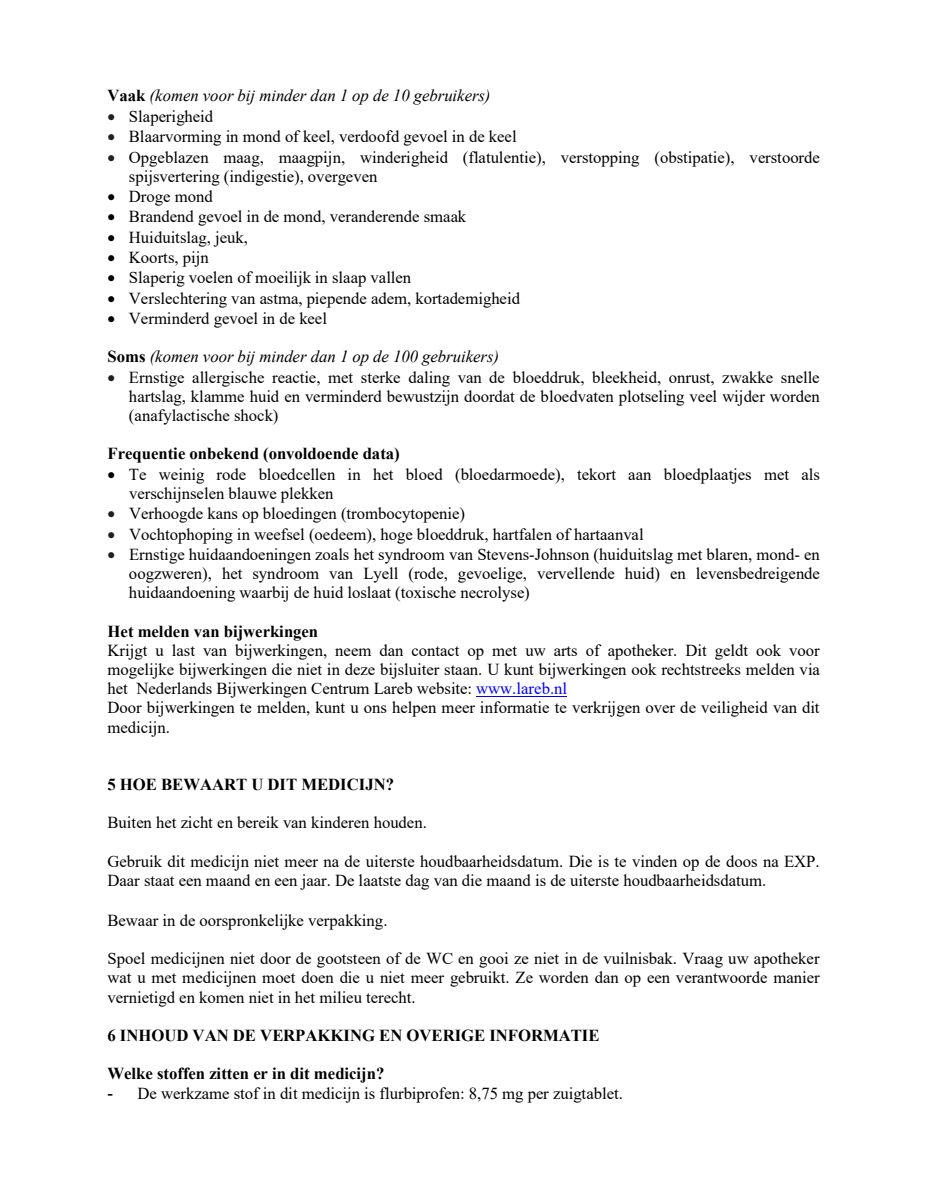 Sinaasappel Suikervij 8.75 mg Zuigtabletten afbeelding van document #5, leaflet