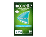 Nicorette Suikervrij Kauwgom 2 mg Menthol Mint 30ST