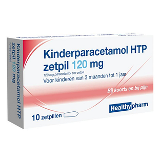 Healthypharm Kinderparacetamol Zetpil 120mg 10ST Healthypharm Kinderparacetamol Zetpil 120mg 10ST