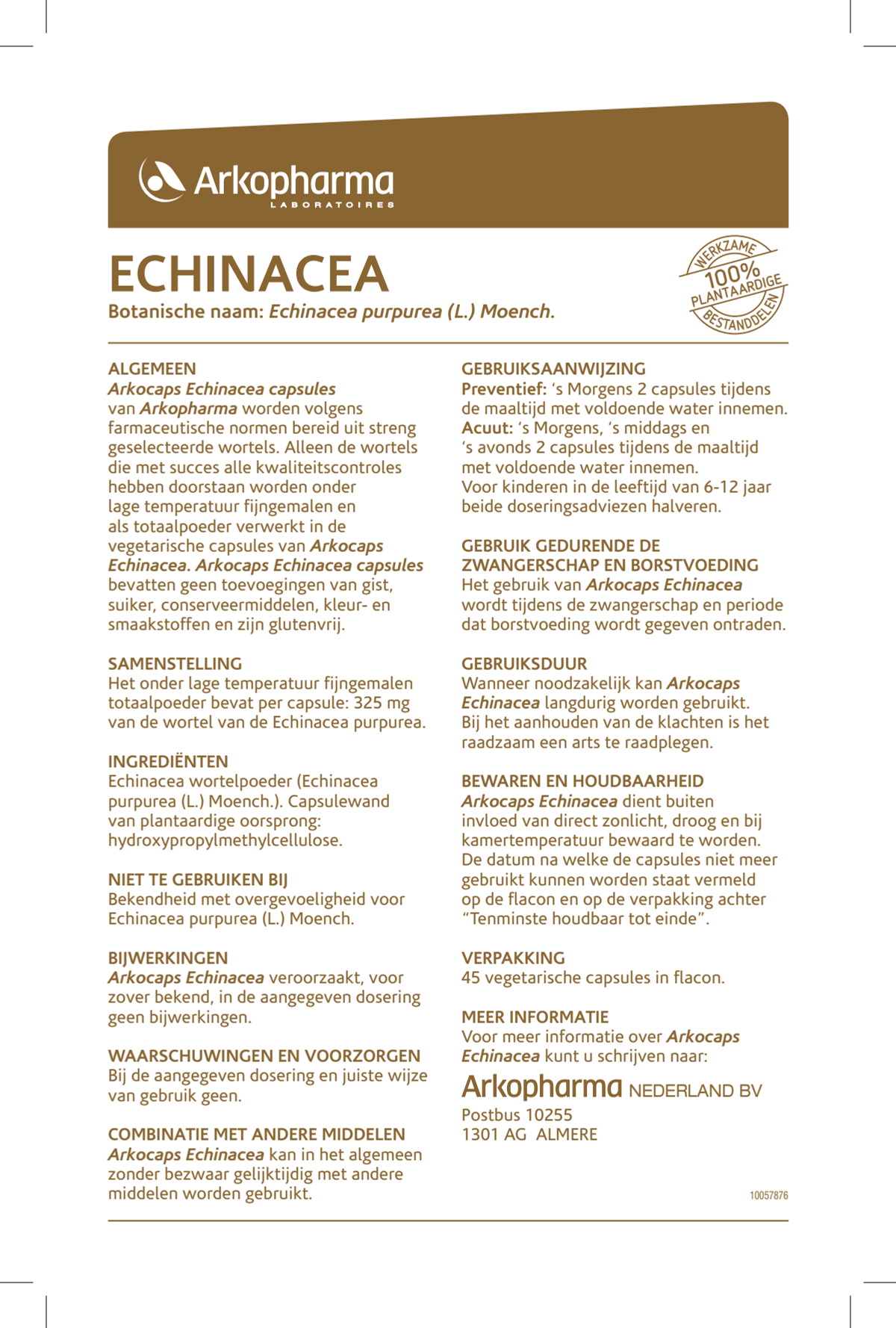 Echinacea Capsules afbeelding van document #1, instructions