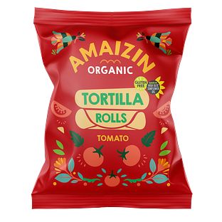 Amaizin Organic Tortilla Rolls Tomato 100GR