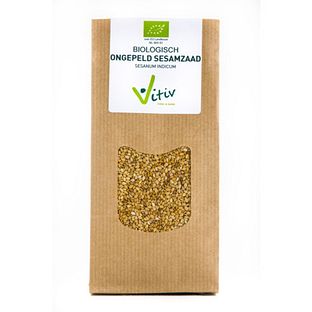 Vitiv Biologisch Ongepeld Sesamzaad 500GR Vitiv Biologisch Ongepeld Sesamzaad 500GR