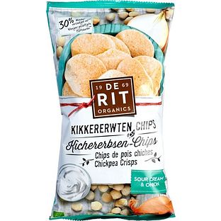 De Rit Kikkererwten Chips Sour cream-onion 75GR