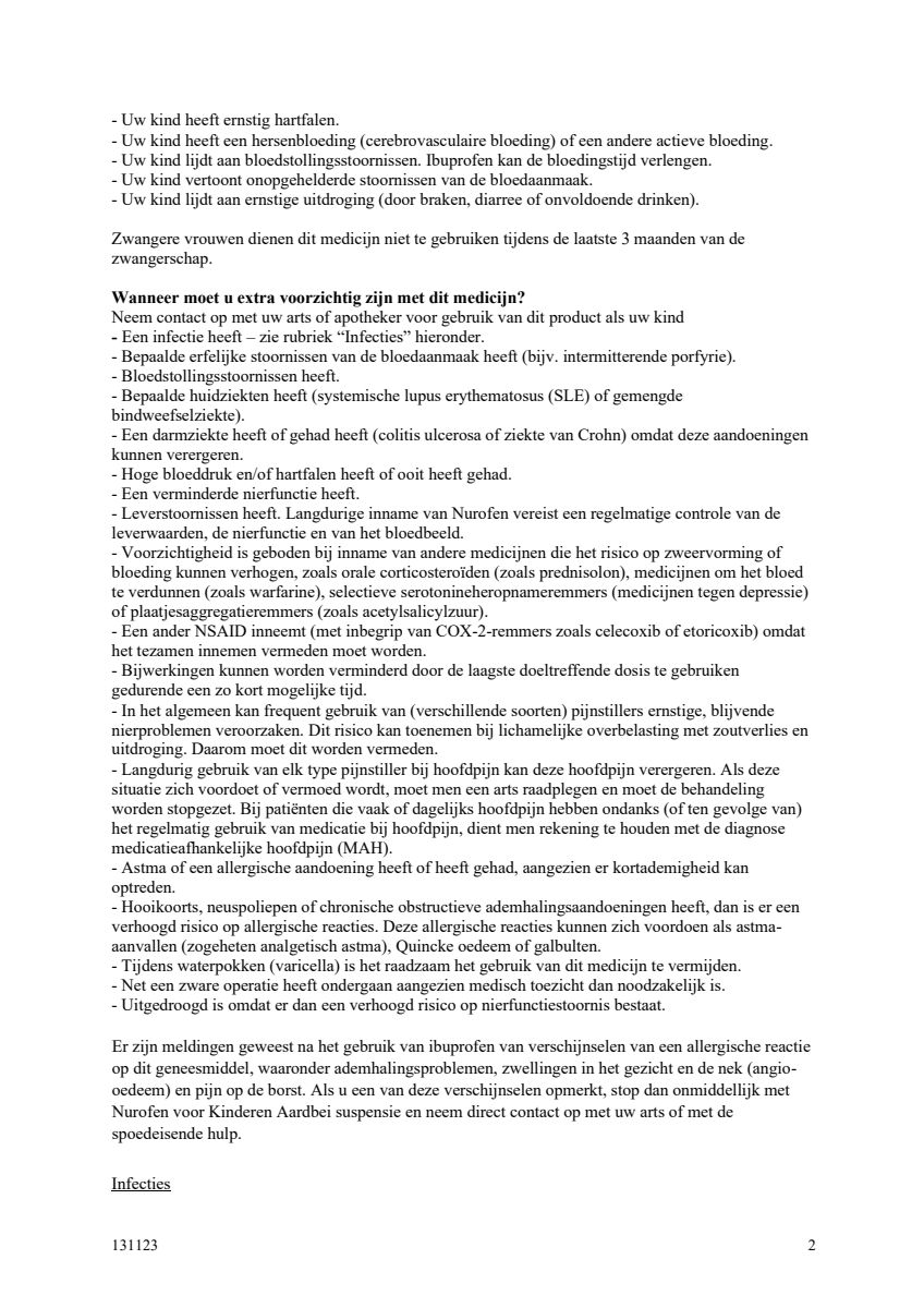voor Kinderen Aardbei Suspensie afbeelding van document #2, leaflet