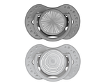 Difrax LOVI Dynamic Pacifier 6-18 Months Harmony Dark Grey Light Grey - Fopspeen 2ST Difrax LOVI Dynamic Pacifier 6-18 Months Harmony Dark Grey Light Grey - Fopspeen 2ST