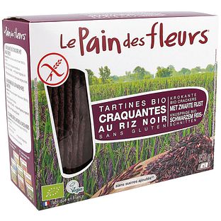 Le Pain des Fleurs Zwarte Rijst Crackers 150GR