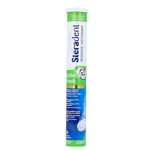 Steradent Active Fresh Kunstgebit Reinigingstabs 30ST