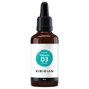 Viridian Liquid Vitamin D3 Vegan Druppels 50ML