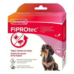 Beaphar FIPROtec tegen Vlooien en Teken Kleine Honden 4ST