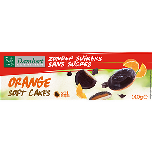 Damhert Orange Soft Cakes Zonder Suiker 140GR