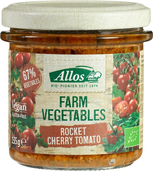 Allos Groentepread Rucola Cherry Tomaat afbeelding