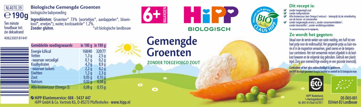 6M+ Gemengde Groenten afbeelding van document #1, label