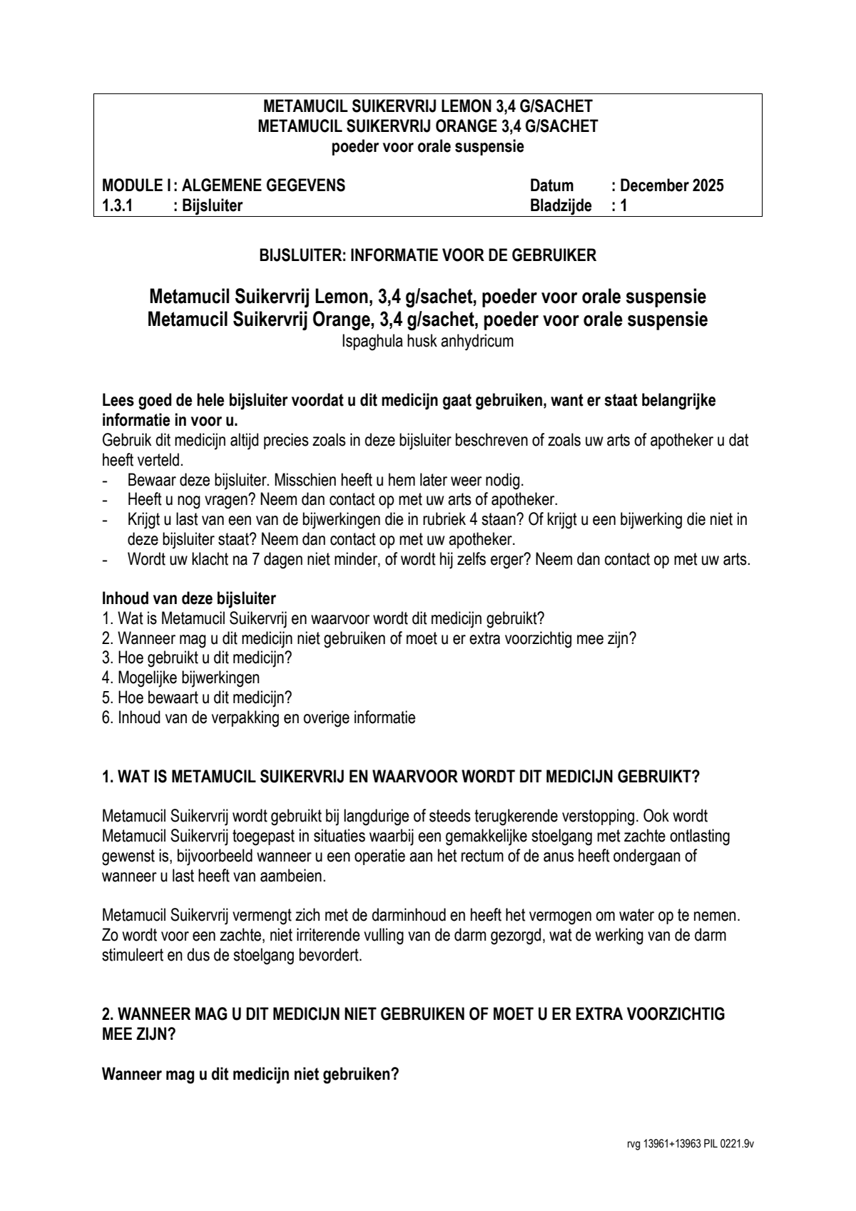 Orange Sachets afbeelding van document #1, leaflet
