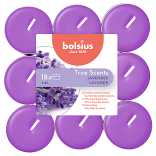 Bolsius True Scents Lavendel Geurtheelichten 18ST