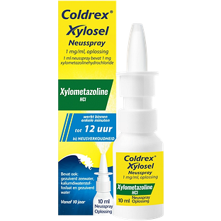 Coldrex Neusspray Xylosel 1mg/ml - xylometazoline neusspray bij neusverkoudheid 10ML Coldrex Neusspray Xylosel 1mg/ml - xylometazoline neusspray bij neusverkoudheid 10ML