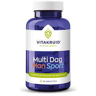 Vitakruid Multi Dag Man Sport 100% Vegan 90 Tabletten 90TB