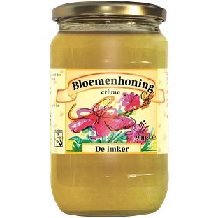 De Imker Imker Bloemenhoning Creme 900GR De Imker Imker Bloemenhoning Creme 900GR