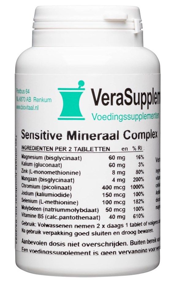 VeraSupplements Sensitive Mineraal Complex Tabletten 100TB