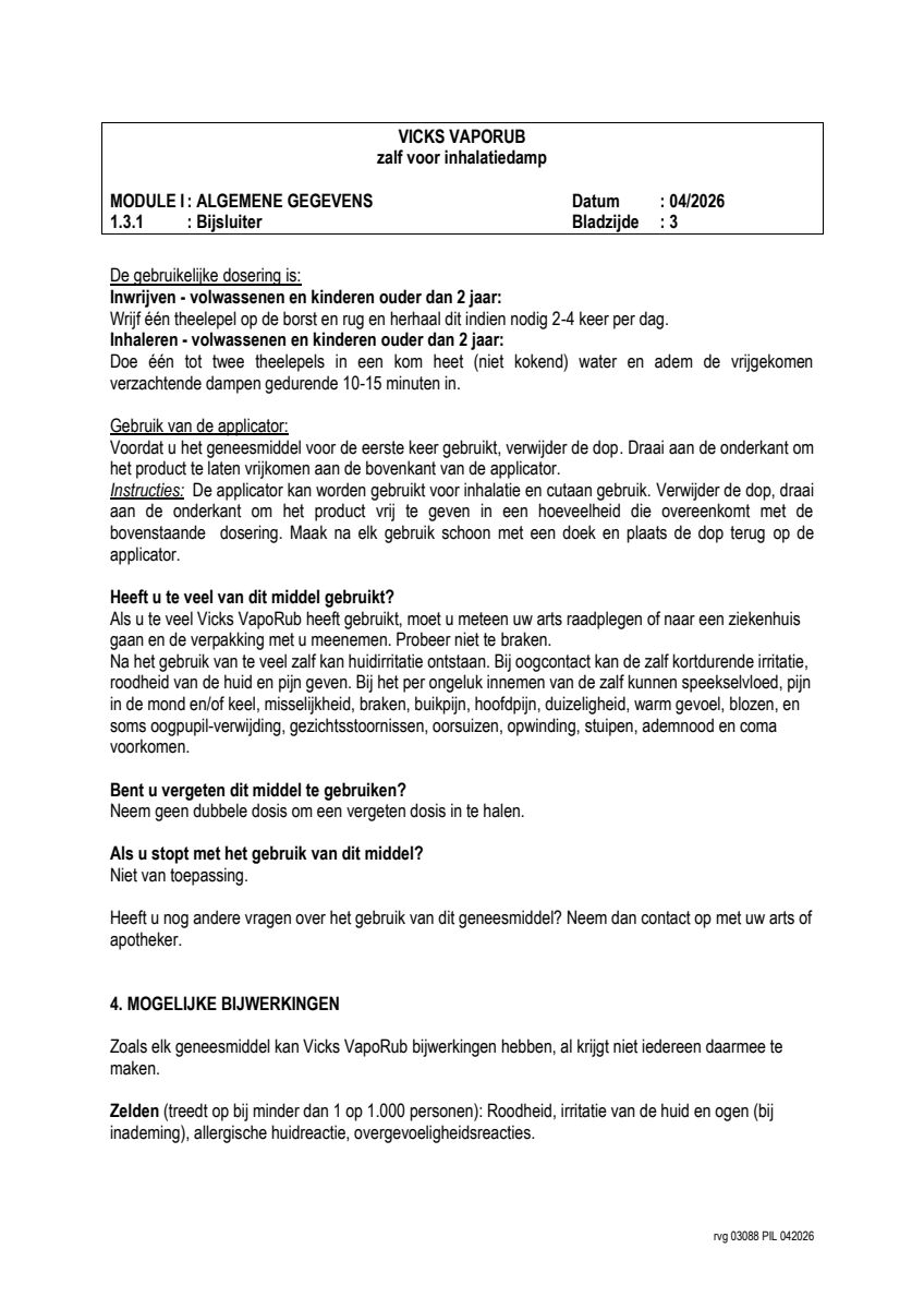 Vaporub Pot afbeelding van document #3, leaflet