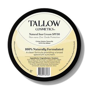 Tallow Cosmetics Natural Sun Cream SPF30 100GR Tallow Cosmetics Natural Sun Cream SPF30 100GR