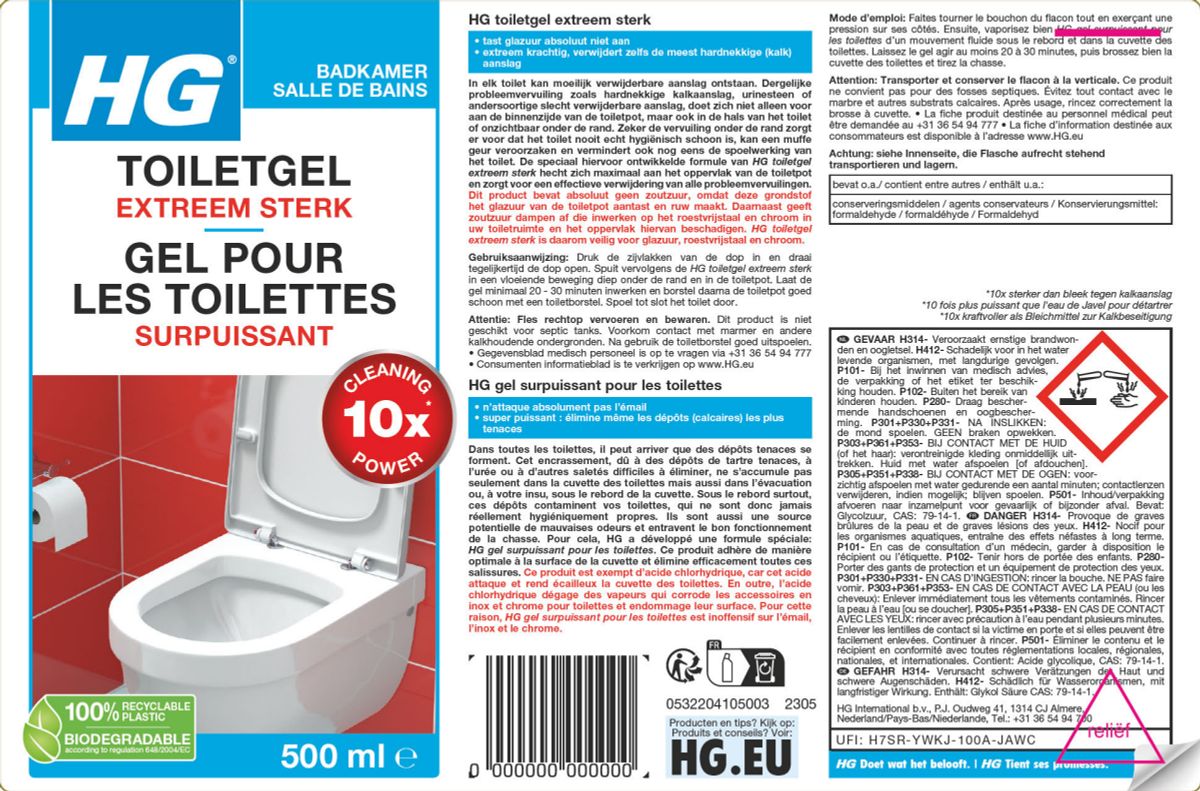 Toiletgel Extra Sterk afbeelding van document #1, label