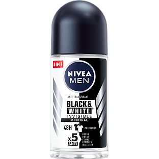 Nivea Men Black & White Invisible Original Roll-on 50ML Nivea Men Black & White Invisible Original Roll-on 50ML