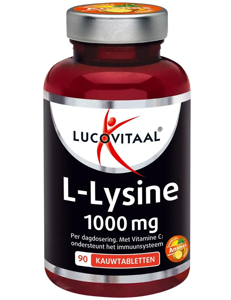 Lucovitaal L-Lysine 1000mg Kauwtabletten 90KTB