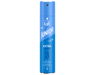 50% korting* Schwarzkopf Taft Junior Hairspray Extra Stro...250ML Advies van fabrikant 4,99 2,50