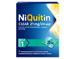 Niquitin Clear Pleisters 21mg Stap 1 7ST