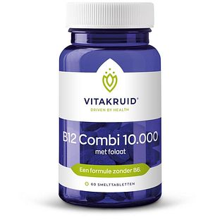 Vitakruid B12 Combi 10.000® met Actief Folaat Vitamine 60TB Vitakruid B12 Combi 10.000® met Actief Folaat Vitamine 60TB